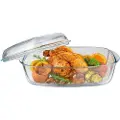 Pyrex 466A000/6343, Stekeform, Rektangulær, Glass, Gjennomsiktig, 220 - 300 °C, 370 mm