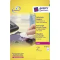 Avery Anti-tamper Label - Polymer - hvit - 21.2 x 45.7 mm 960 stk (20 ark x 48) merkelapper