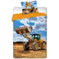 MCU Gravemaskine Sengetøj 140x200 cm - 100 procent bomuld