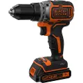 Black & Decker BLACK+DECKER BL186K - Drill/driver - trådløs - 2 hastigheter - nøkkelfri borhylse 13 mm - 52 N·m - 18 V