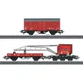 Märklin Fire Department Recovery Crane Car Set, HO (1:87), 6 år, Sort, Rød, Modelljernbane/tog