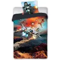 MCU Wild gamer Sengetøj 140x200 cm - 100 procent bomuld