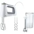 Braun MultiMix 5 HM 5107 WH - Håndmikser - 750 W - hvit/grå
