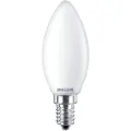 Signify - LED-lyspære - form: B35 - mattslipt finish - E14 - 4.3 W (ekvivalent 40 W) - klasse F - varmt hvitt lys - 2700 K