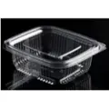 Multi Plastbæger Catersource 250 ml 85x97x41 mm firkantet hængslet låg RPET Klar,5 ps x 100 stk/krt