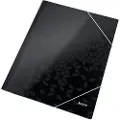 Leitz WOW - 3-fliksmappe - for A4 (210 x 297 mm) - kapasitet: 250 ark - svart