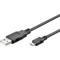 Goobay USB-A <-> USB Micro-B - 1m - Svart