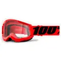 100% 100 % beskyttelsesbriller 100 % STRATA 2 JUNIOR RØD (Red Mirror Anti-Fog Linse, LT 38%+/-5%) (NY)