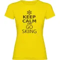 Kruskis Keep Calm And Go Skiing Kortarmet T-skjorte