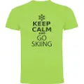 Kruskis Keep Calm And Go Skiing Kortarmet T-skjorte