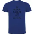 Kruskis Keep Calm And Go Skiing Kortarmet T-skjorte