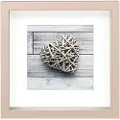 Hama Scala, Enkel bilderamme, MDF, Taupe / brun, 15 x 15 cm, firkant, Reflekterende