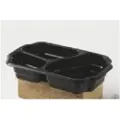 Multi Bakke 3-rum Take Away 1/4 GN 550/350/200 ml 250x159x48 mm PP Sort,246 stk/krt