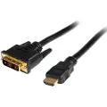 StarTech.com 0.5m HDMI to DVID Cable M/M - Adapterkabel - DVI-D hann til HDMI hann - 50 cm - dobbeltisolert - svart