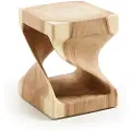 Kave Home Kave HomeSidebord med karvet innside, Hakon 30x30 cmFlerfargetKrakkerFra Homeroom