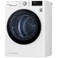 LG RH80V3AV6N - Tørker - Wi-Fi - bredde: 60 cm - dybde: 69 cm - høyde: 85 cm - frontileggelse - hvit