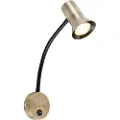 QAZQA Vegglampe bronse med fleksibel arm - Karin Flex
