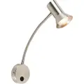 QAZQA Vegglampe i stål med fleksibel arm - Karin flex