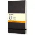 Moleskine Reporter, Monokromatisk, Sort, Matt, Linjerte ark, Mykt omslag, Voksen