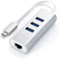 Satechi ST-TC2N1USB31AS - Hub - 3 x SuperSpeed USB 3.0 + 1 x 10/100/1000 - stasjonær