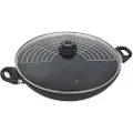 Swiss Diamond wok 36 cm m/låg og rist, induktion Sort