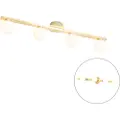 QAZQA Moderne taklampe messing IP44 4-lys - Cederic