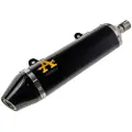 Arrow Thunder Dark Um Dsr 125 Ex 18-20 (4t)/sx-rx 125/xsm/xtm 125 Aluminium&carbon Homologert Lyddemper