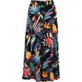 Urban Classics Viscose Høy Midje Midi-skjørt