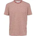 Selected Relax Butch Stripe Kortarmet T-skjorte