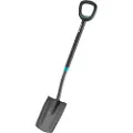 Gardena 17010-20, Spade for dreneringsarbeid, Stål, Sort, firkant, D-formet, Monokromatisk