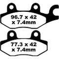EBC Brakes Fa-tt Series Carbon Fiber Offroad Fa165tt Bremseklosser