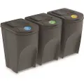 Prosperplast Sortibox Resirkuleringsbeholder 105l 3 Enheter