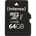 Intenso Performance - Flashminnekort (microSDXC til SD-adapter inkludert) - 64 GB - UHS-I U1 / Class10 - microSDXC UHS-I