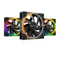 be quiet! LIGHT WINGS 120mm PWM - triple pack - Kabinettvifte - 120mm - Svart med RGB LED-lys - 21 dBA