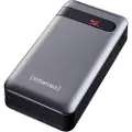 Intenso PD20000 - Strømbank - 20000 mAh - 3 A - PD, QC 3.0 - 2 utgangskontakter (USB, 24 pin USB-C) - på kabel: USB-C - antrasitt