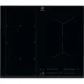 Electrolux EIV654 - Induksjonskomfyrtopp - 4 plater - Nisje - bredde: 56 cm - dybde: 49 cm - med avfaset front - svart
