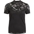 Vila Stasia Lace Kortarmet T-skjorte