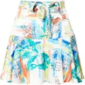 Urban Classics Aop Satin Lav Midje Kort Skjørt