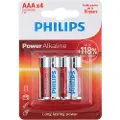 Philips Power AAA-Batteri 4-pak