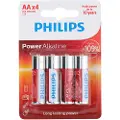 Philips Power Alkaline AA-Batteri 4-pak