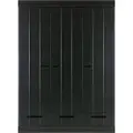 Woood WOOODGarderobeskap Connect m struktur, H195xB140xD53SvartGarderobeskap & klesskapFra Homeroom