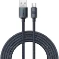 Baseus Crystal Shine USB-A / USB-C-kabel - 1.2m, 100W - Svart