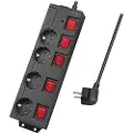 Logilink LPS251, 1,5 m, Innendørs, Type F, Type F (CEE 7/4), IP20, 1,5 mm²