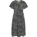 Vila Loe Wrap Kortermet Midi-kjole