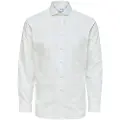 Selected Ethan Cut Away Slim Skjorte Med Lange Ermer