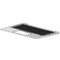 HP - Erstatningstastatur for bærbar PC - bakbelysning - Storbritannia - med toppdeksel - for EliteBook 830 G7 Notebook, 830 G8 Notebook