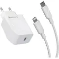 Muvit Usb-c Pd 20w+usb-c Lightning-lader 1m 2.4a