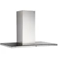 Silverline Nordic Dark 90 cm, stål m/sort glastop