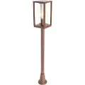 QAZQA Industriell utendørs gulvlampe rustbrun 100 cm IP44 - Charlois