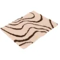 Vetbed Isobed SL hundeteppe Wave, krem/brun - L 100 x B 75 cm